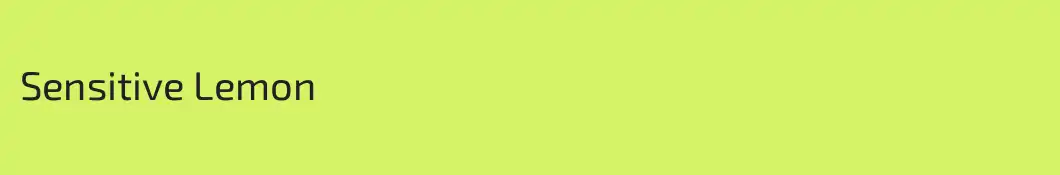 Sensitive Lemon